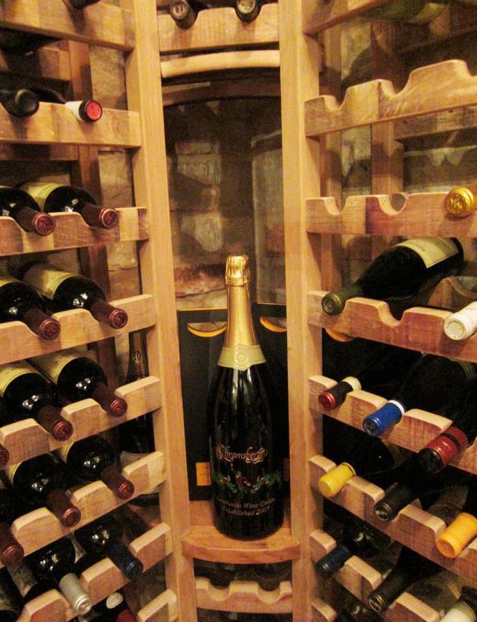 Wine Storage Room Equipped with a Wine Cooling System by Baltimore Builders