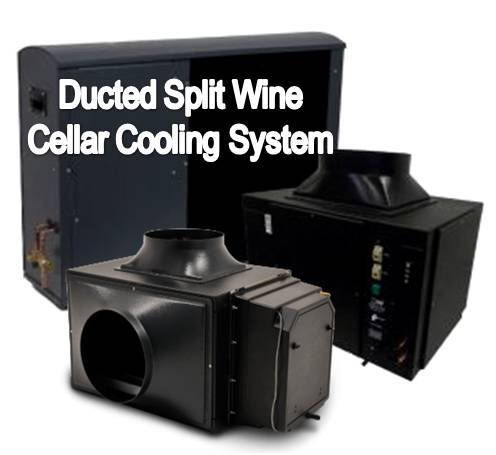 Ducted Split Wine Cooling Systems are Recommended for Difficult Installations