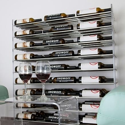 Evolution Series VintageView Wine Racks Steel Rods and Acrylic Sides