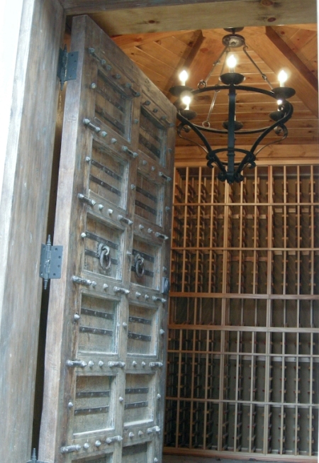 Lovely Chandelier Wine Cellar Lighting by Virginia Experts