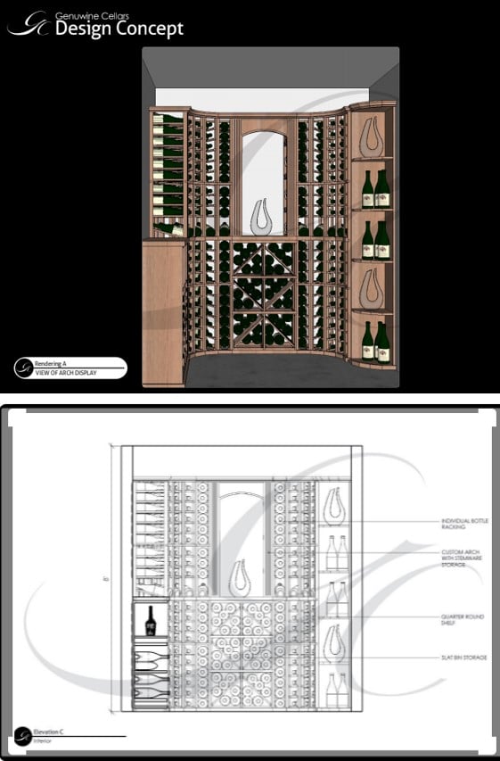 Creating a 3D Wine Cellar Design is a Crucial Step in Wine Cellar Construction in Mclean, Virginia