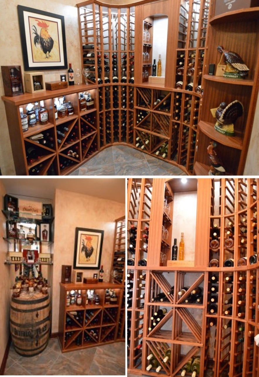 Custom Home Wine Cellar in Baltimore