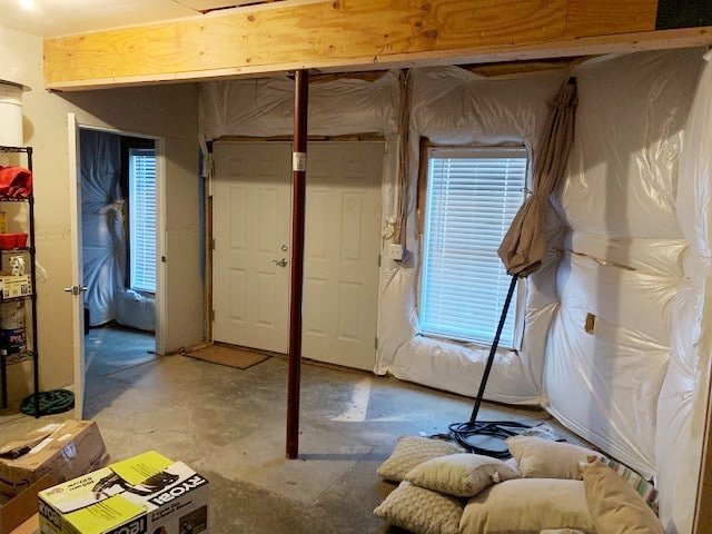 Ongoing Home Wine Cellar Construction: a Wine Room Prepped with Insulation and Vapor Barrier