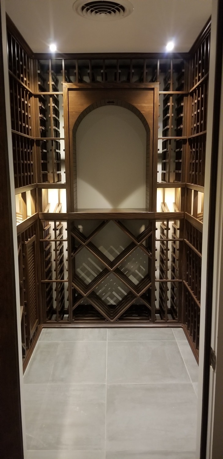 Traditional Wine Rack Design by Harvest Custom Wine Cellars