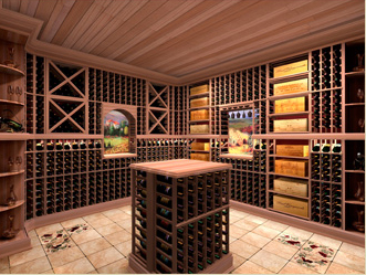 traditional-wine-cellar-with-central-shelf