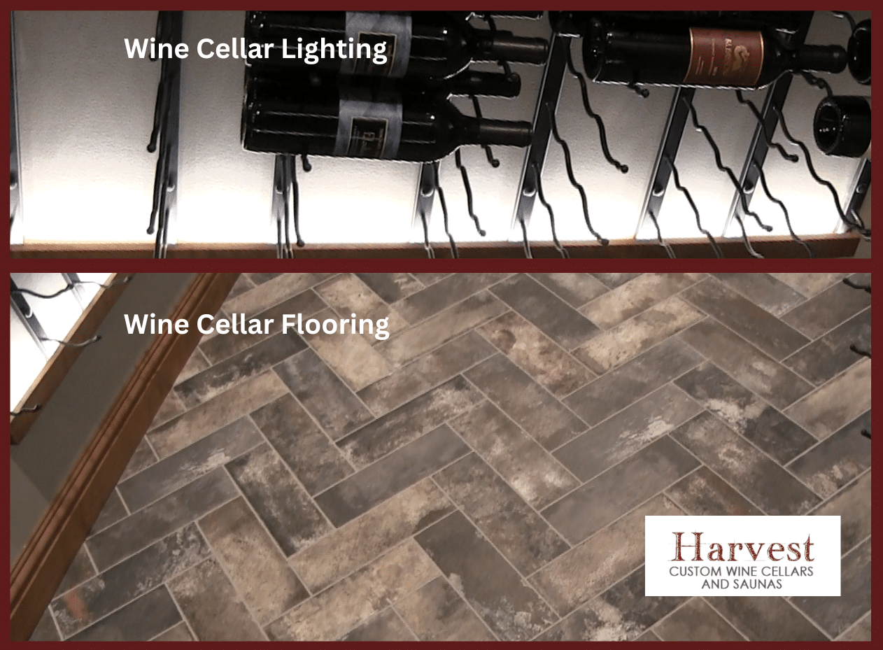 Wine Cellar Flooring and LED Lighting
