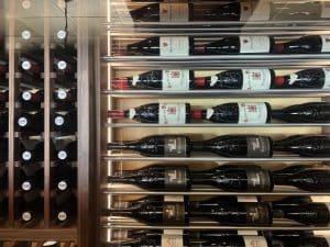 Parallel Wine Racking System with Double-Deep Wine Pegs for Restaurant