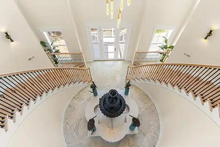 Overhead view of the open foyer in the Corolla NC project home