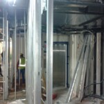 The Harvest team working on the Rosewood Hotel wine cellar.