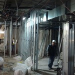 Custom wine cellar construction at the Rosewood Hotel.