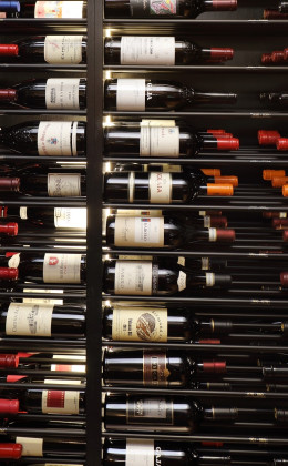 Label-Forward racking allows Rosewood Hotel patrons to browse the wine cellar with their eyes.