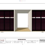 Digital Rendering of Rosewood Hotel Custom Wine Racking Section1