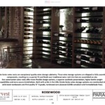 Sample Image of Sapele Mahogany for Rosewood Hotel Wine Cellar