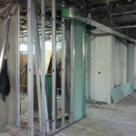 Proper framing is an important step of custom wine cellar construction.