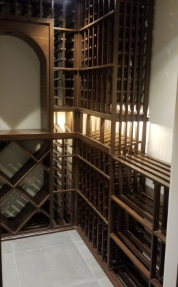 An empty wine cellar is just the beginning. Now to fill the shelves!