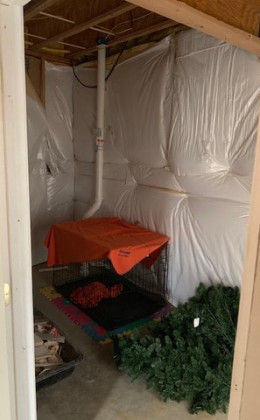 Here's the "before pic" of a gorgeous home wine cellar.