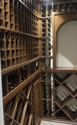 Our clients wanted traditional wooden racking with a variety of storage options and configurations.
