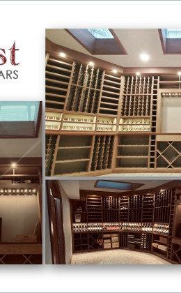 This custom home wine cellar is gorgeous! What features do you want in your wine cellar?