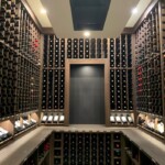 This amazing wine cellar can hold 1650 wine bottles.