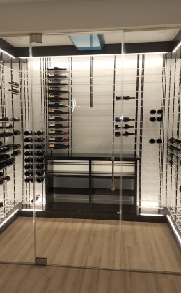 Modern glass wine cellars are as diverse as the homes where they are found.